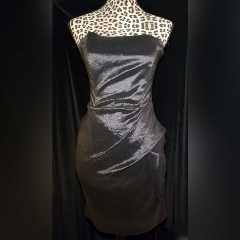 Forever 21 Medium Strapless Gunmetal Dress